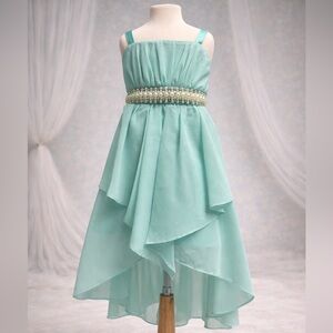 Elegant Mint Green Kids Dress